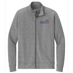 Usa Cricket 24 Make Cricket American Again Stretch Full-Zip Cadet Jacket