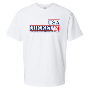 Usa Cricket 24 Make Cricket American Again Sueded Cloud Jersey T-Shirt