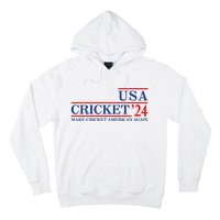 Usa Cricket 24 Make Cricket American Again Hoodie