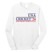 Usa Cricket 24 Make Cricket American Again Long Sleeve Shirt