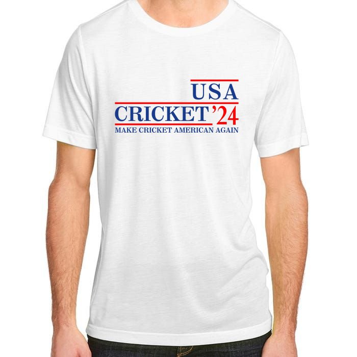 Usa Cricket 24 Make Cricket American Again Adult ChromaSoft Performance T-Shirt