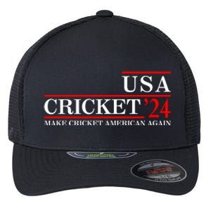 Usa Cricket 24 Make Cricket American Again Funny Cricket Player Cricket Usa Team Flexfit Unipanel Trucker Cap