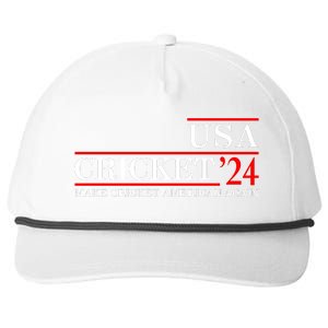 Usa Cricket 24 Make Cricket American Again Funny Cricket Player Cricket Usa Team Snapback Five-Panel Rope Hat