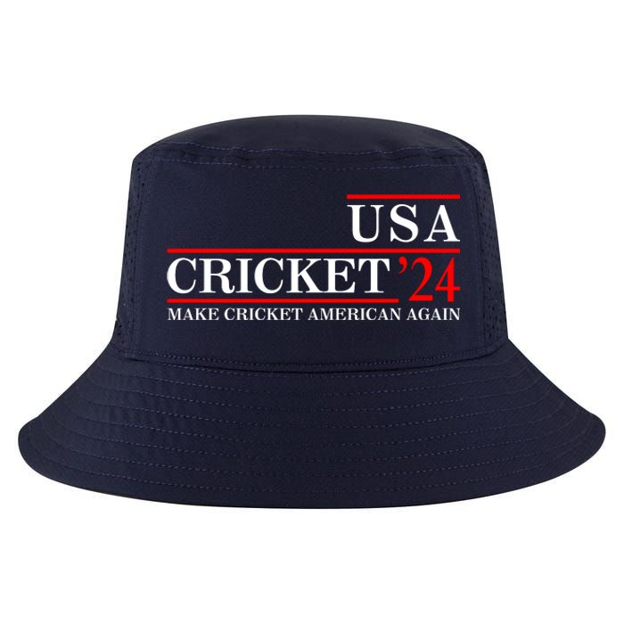 Usa Cricket 24 Make Cricket American Again Funny Cricket Player Cricket Usa Team Cool Comfort Performance Bucket Hat