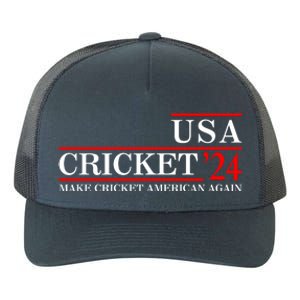 Usa Cricket 24 Make Cricket American Again Funny Cricket Player Cricket Usa Team Yupoong Adult 5-Panel Trucker Hat