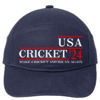 Usa Cricket 24 Make Cricket American Again Funny Cricket Player Cricket Usa Team 7-Panel Snapback Hat