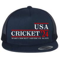 Usa Cricket 24 Make Cricket American Again Funny Cricket Player Cricket Usa Team Flat Bill Trucker Hat