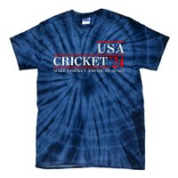 Usa Cricket 24 Make Cricket American Again Funny Cricket Player Cricket Usa Team Tie-Dye T-Shirt