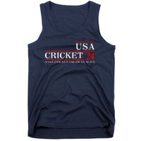 Usa Cricket 24 Make Cricket American Again Funny Cricket Player Cricket Usa Team Tank Top