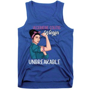 Ulcerative Colitis Awareness Warrior Unbreakable Meaningful Gift Tank Top