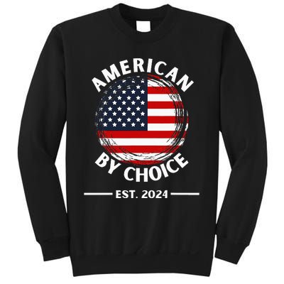 Us Citizenship American By Choice Est 2024 Usa Flag Sweatshirt