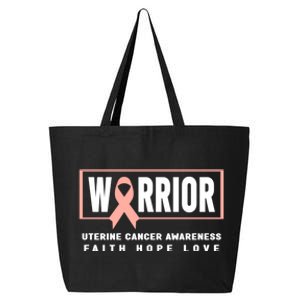 Uterine Cancer Awareness Cool Gift Funny Gift Uterine Cancer Warrior Gift 25L Jumbo Tote