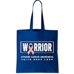 Uterine Cancer Awareness Cool Gift Funny Gift Uterine Cancer Warrior Gift Tote Bag