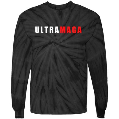 Ultra MAGA Conservative Anti Biden Tie-Dye Long Sleeve Shirt