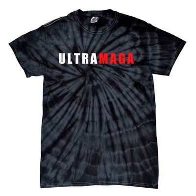 Ultra MAGA Conservative Anti Biden Tie-Dye T-Shirt