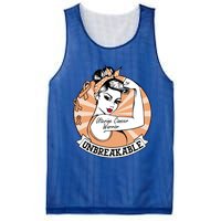 Uterine Cancer Awareness Uterine Cancer Warrior Unbreakable Meaningful Gift Mesh Reversible Basketball Jersey Tank