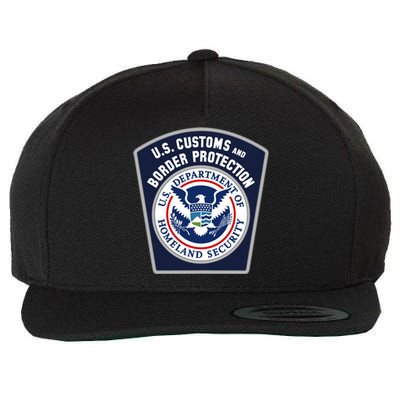 Us Customs And Border Protection Cbp Security Patrol Gift Wool Snapback Cap