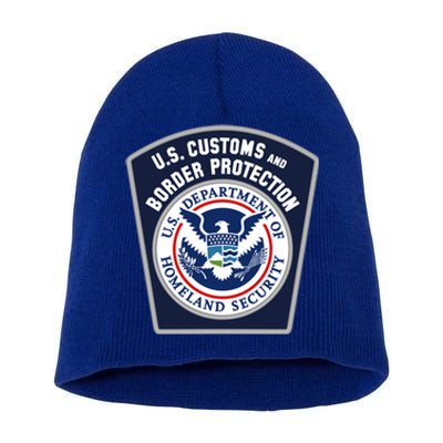 Us Customs And Border Protection Cbp Security Patrol Gift Short Acrylic Beanie