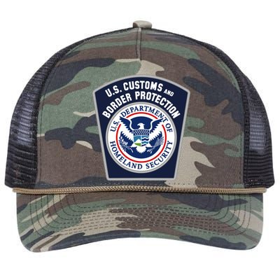 Us Customs And Border Protection Cbp Security Patrol Gift Retro Rope Trucker Hat Cap