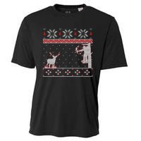 Ugly Christmas Amazing Cute Funny Gift Duck Hunter Deer Hunting Cooling Performance Crew T-Shirt