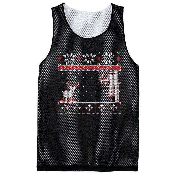 Ugly Christmas Amazing Cute Funny Gift Duck Hunter Deer Hunting Mesh Reversible Basketball Jersey Tank