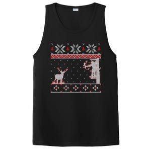 Ugly Christmas Amazing Cute Funny Gift Duck Hunter Deer Hunting PosiCharge Competitor Tank