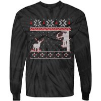 Ugly Christmas Amazing Cute Funny Gift Duck Hunter Deer Hunting Tie-Dye Long Sleeve Shirt