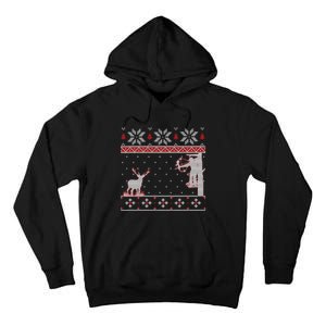 Ugly Christmas Amazing Cute Funny Gift Duck Hunter Deer Hunting Tall Hoodie