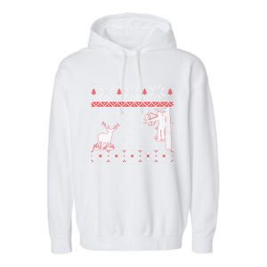 Ugly Christmas Amazing Cute Funny Gift Duck Hunter Deer Hunting Garment-Dyed Fleece Hoodie