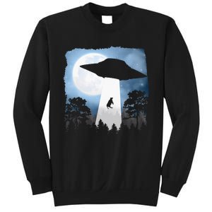 Ufo Cow Abduction Funny Sci Fi Alien Space Sweatshirt