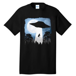 Ufo Cow Abduction Funny Sci Fi Alien Space Tall T-Shirt