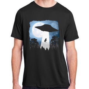 Ufo Cow Abduction Funny Sci Fi Alien Space Adult ChromaSoft Performance T-Shirt