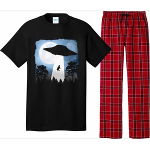 Ufo Cow Abduction Funny Sci Fi Alien Space Pajama Set