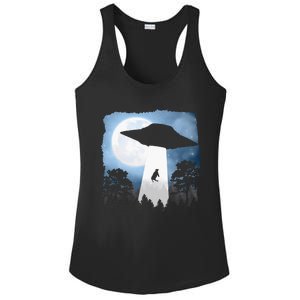 Ufo Cow Abduction Funny Sci Fi Alien Space Ladies PosiCharge Competitor Racerback Tank