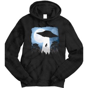 Ufo Cow Abduction Funny Sci Fi Alien Space Tie Dye Hoodie