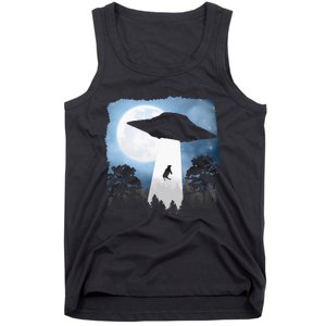 Ufo Cow Abduction Funny Sci Fi Alien Space Tank Top