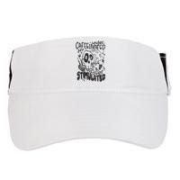 Under Caffeinated And Over Stimulated Caffeine Skeleton Snarky Adult Drive Performance Visor