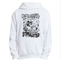 Under Caffeinated And Over Stimulated Caffeine Skeleton Snarky Urban Pullover Hoodie