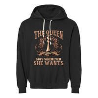 Unique Chess Art Chess Lover Chess Player Garment-Dyed Fleece Hoodie