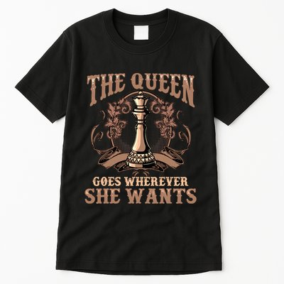 Unique Chess Art Chess Lover Chess Player Tall T-Shirt