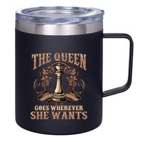 Unique Chess Art Chess Lover Chess Player 12oz Stainless Steel Coffee Mug