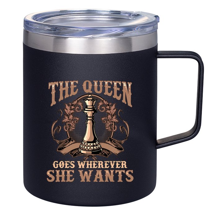 Unique Chess Art Chess Lover Chess Player 12oz Stainless Steel Coffee Mug