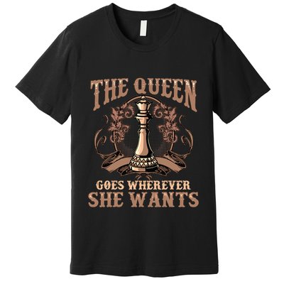 Unique Chess Art Chess Lover Chess Player Premium T-Shirt