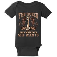Unique Chess Art Chess Lover Chess Player Baby Bodysuit