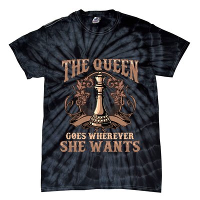 Unique Chess Art Chess Lover Chess Player Tie-Dye T-Shirt