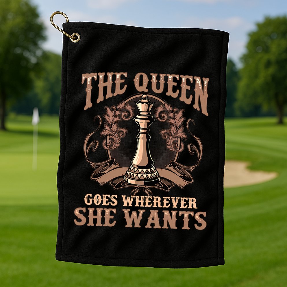 Unique Chess Art Chess Lover Chess Player Golf Towel