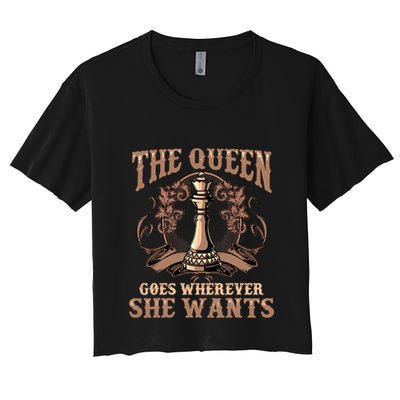 Unique Chess Art Chess Lover Chess Player Crop Top