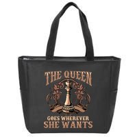 Unique Chess Art Chess Lover Chess Player Zip Tote Bag