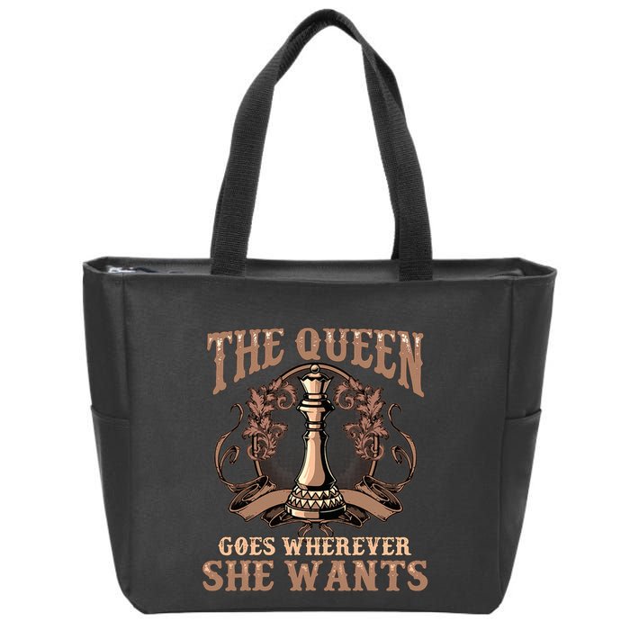 Unique Chess Art Chess Lover Chess Player Zip Tote Bag
