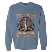 Unique Chess Art Chess Lover Chess Player Garment-Dyed Sweatshirt